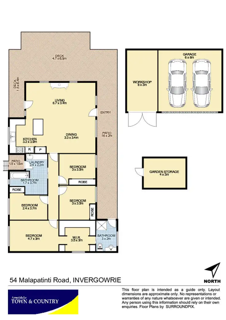 Floorplan of Homely house listing, 54 Malapatinti Lane, Armidale NSW 2350