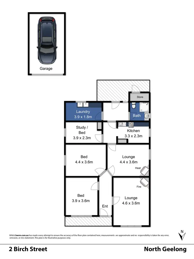 Floorplan of Homely house listing, 2 Birch Street, North Geelong VIC 3215