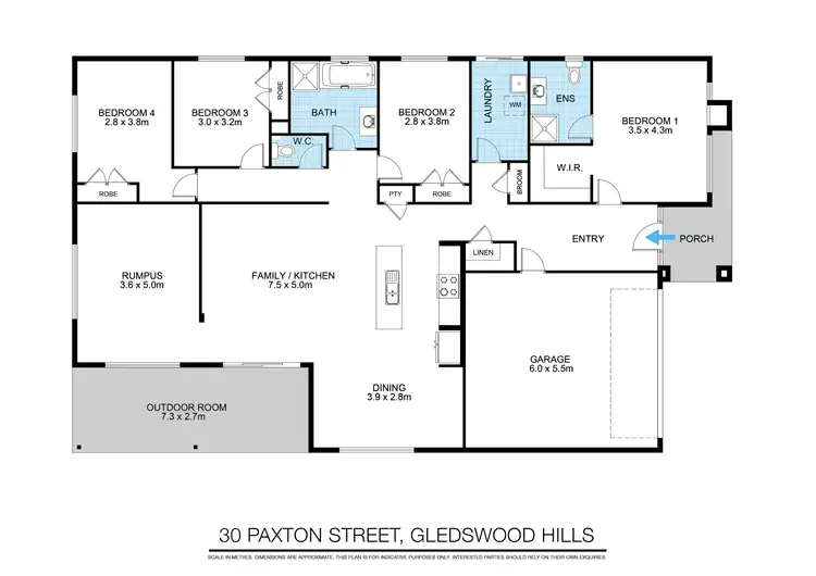 Floorplan of Homely house listing, 30 Paxton St, Gledswood Hills NSW 2557