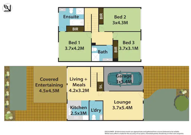 Floorplan of Homely townhouse listing, 7/6 Hambledon Road, Quakers Hill NSW 2763