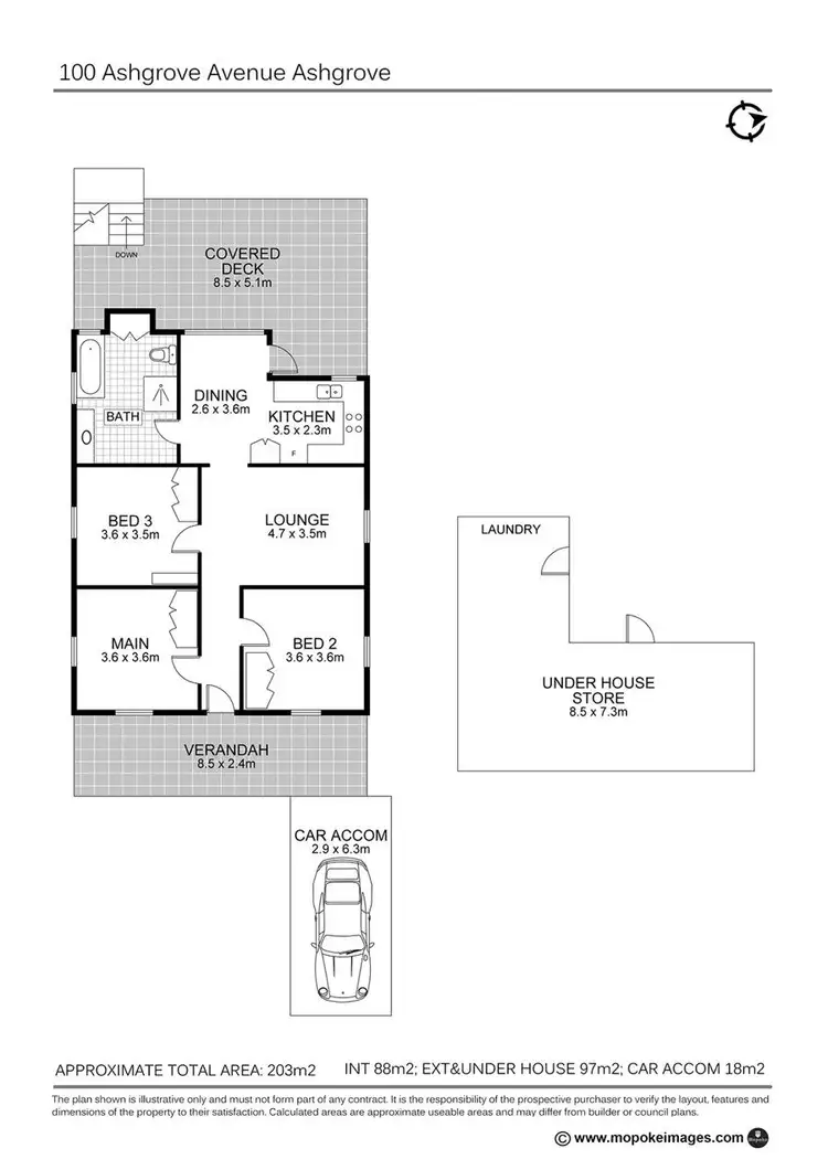 Floorplan of Homely house listing, 100 Ashgrove Ave, Ashgrove QLD 4060
