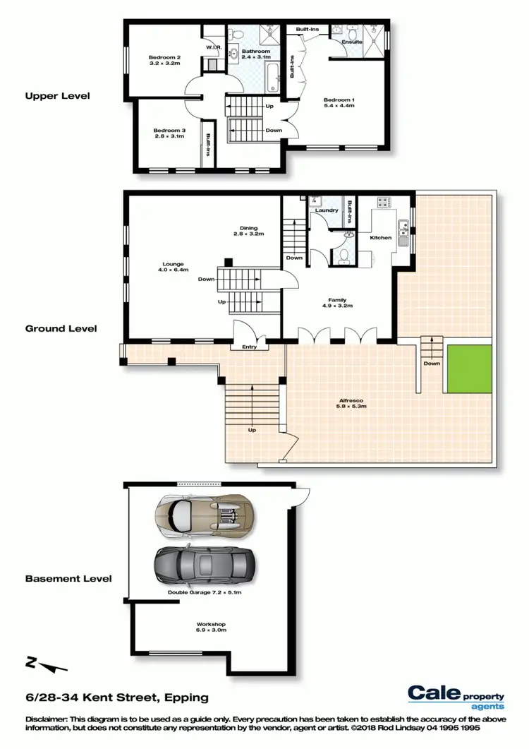 Floorplan of Homely townhouse listing, 6/28-34 Kent Street, Epping NSW 2121