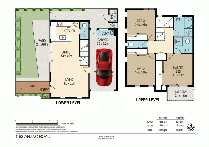 Floorplan of Homely townhouse listing, 1/63 Anzac Road, Carina Heights QLD 4152