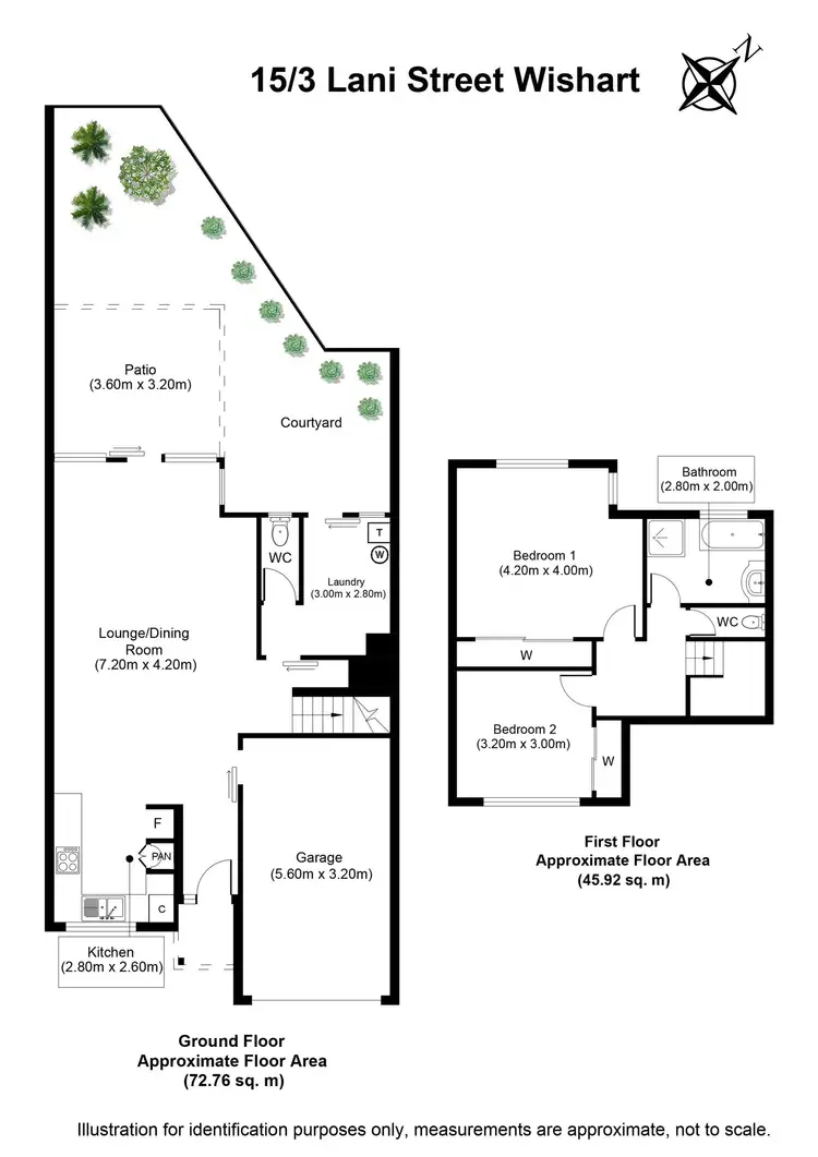 Floorplan of Homely townhouse listing, 15/3 Lani Street, Wishart QLD 4122