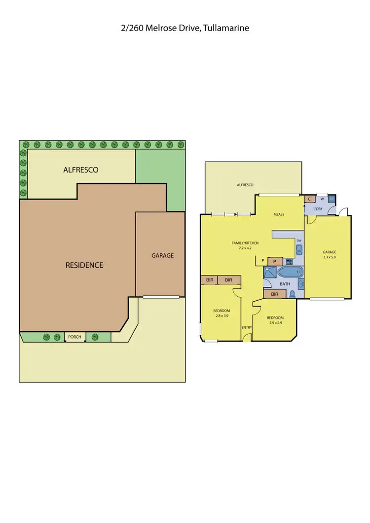 Floorplan of Homely unit listing, 2/260 Melrose Drive, Tullamarine VIC 3043