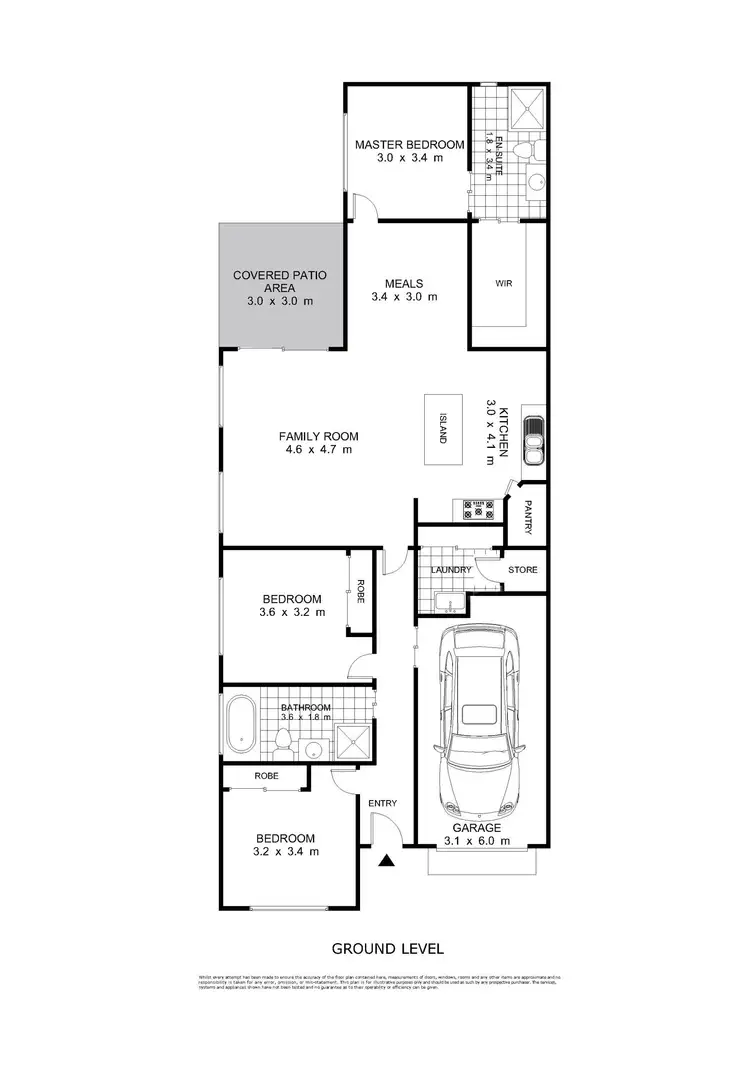 Floorplan of Homely unit listing, 1/14 Wandsworth Street, Cranley QLD 4350