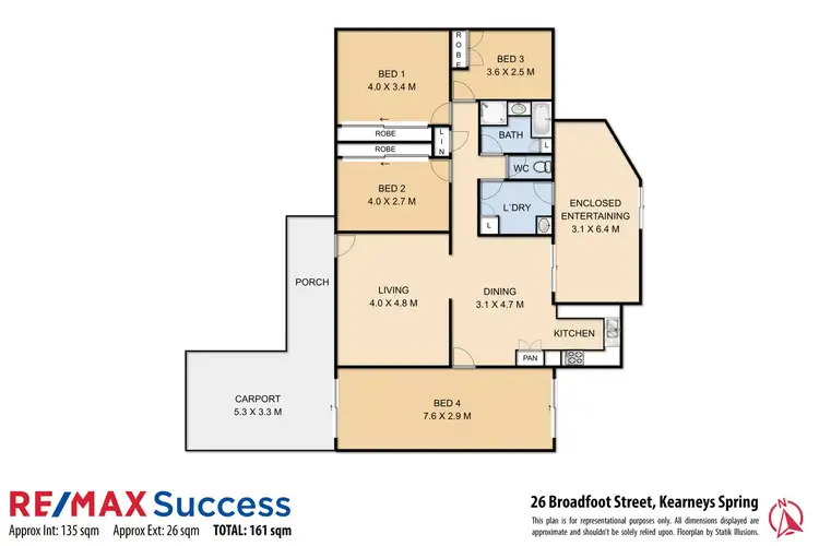 Floorplan of Homely house listing, 26 Broadfoot Street, Kearneys Spring QLD 4350