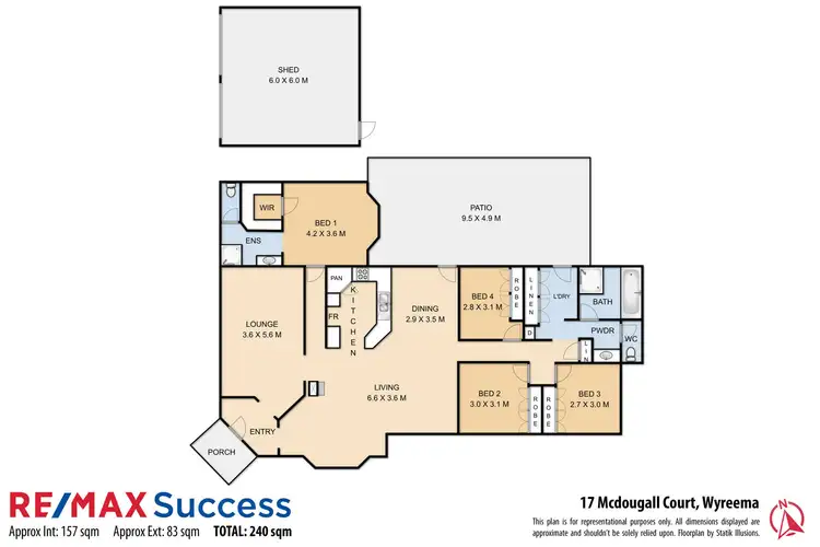 Floorplan of Homely house listing, 17 McDougall Court, Wyreema QLD 4352
