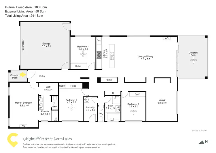 Floorplan of Homely house listing, 13 Highcliff Crescent, North Lakes QLD 4509