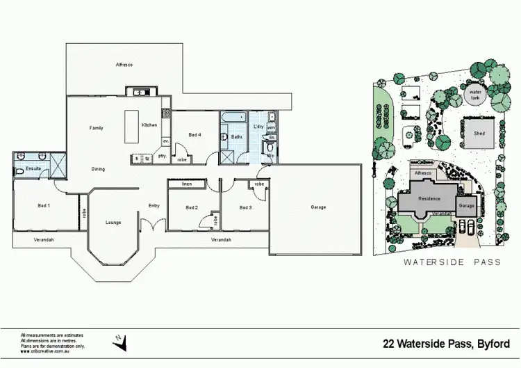 Floorplan of Homely house listing, 22 Waterside Pass, Byford WA 6122