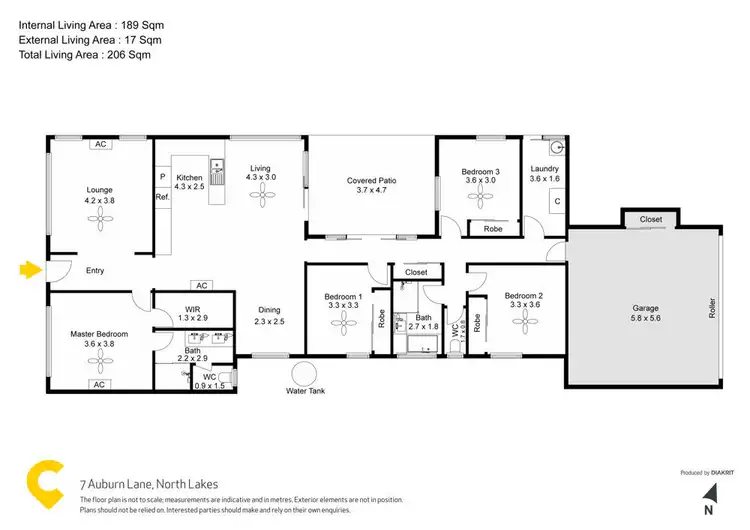 Floorplan of Homely house listing, 7 Auburn Lane, North Lakes QLD 4509