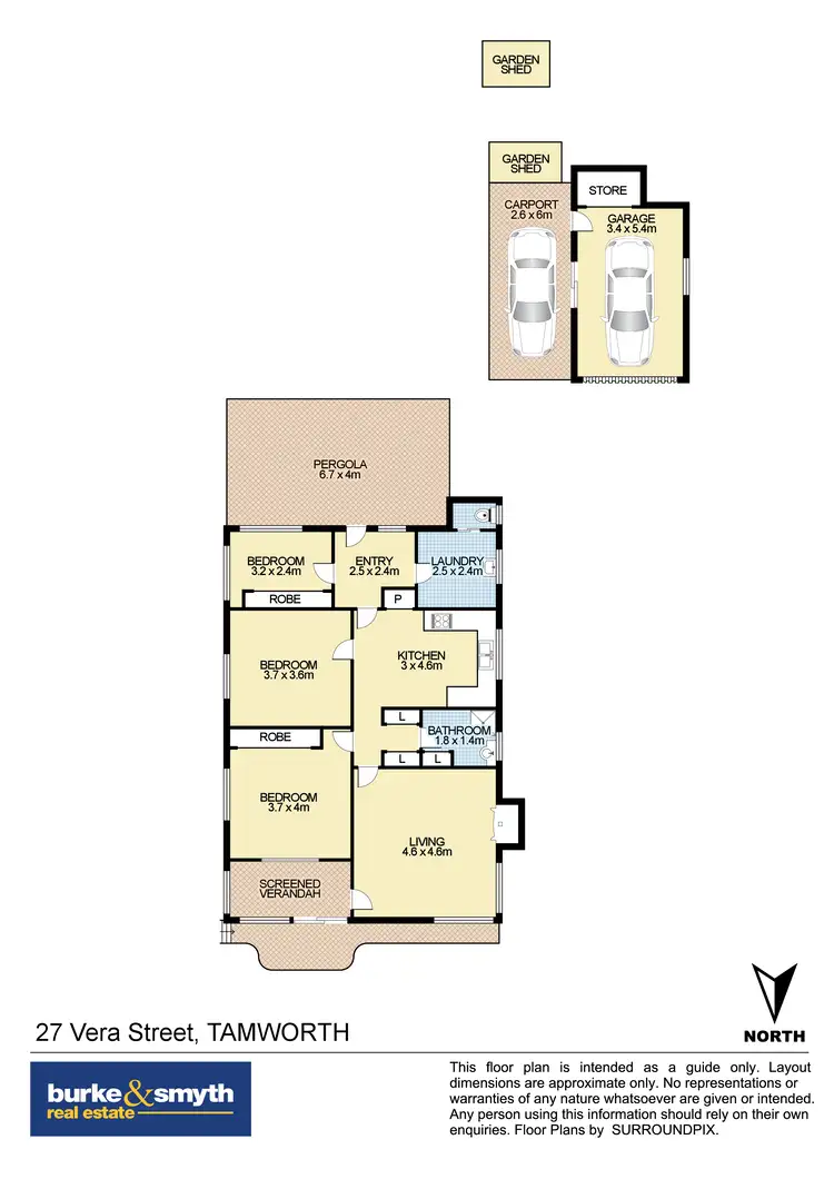 Floorplan of Homely house listing, 27 Vera Street, Tamworth NSW 2340