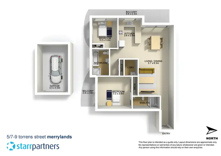 Floorplan of Homely unit listing, 5/7-9 Torrens Street, Merrylands NSW 2160