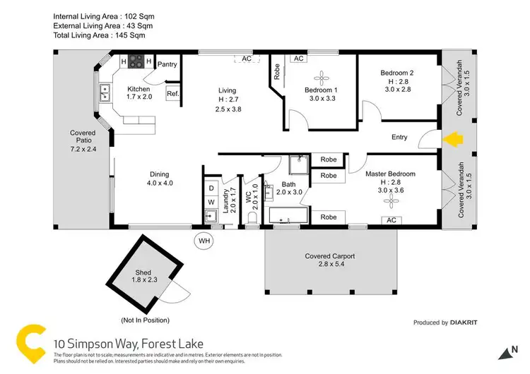 Floorplan of Homely house listing, 10 Simpson Way, Forest Lake QLD 4078