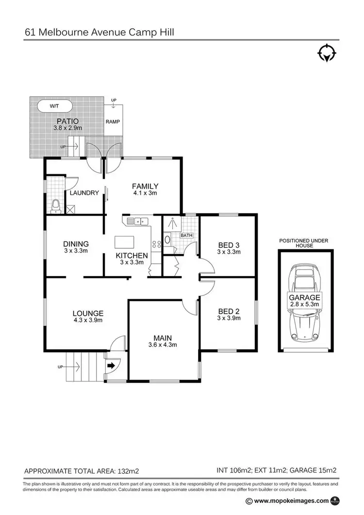 Floorplan of Homely house listing, 61 Melbourne Ave, Camp Hill QLD 4152