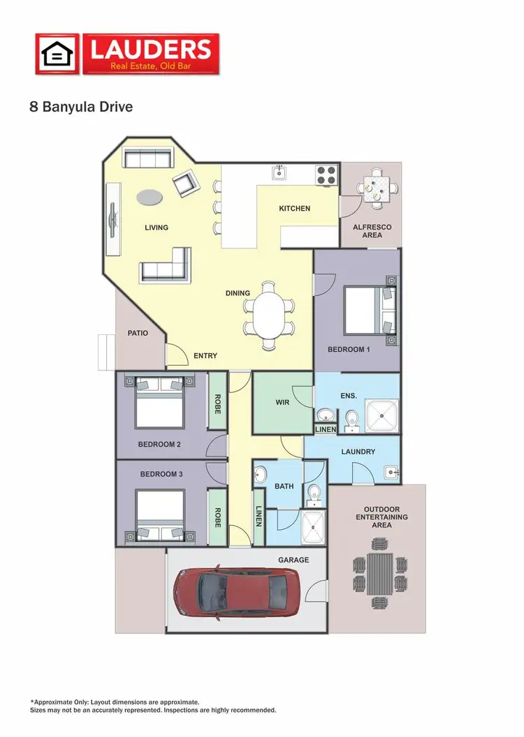 Floorplan of Homely villa listing, 8 Banyula Drive, Old Bar NSW 2430
