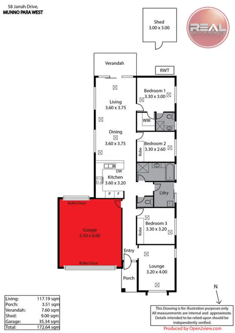 Floorplan of Homely house listing, 58 Jarrah Drive, Munno Para West SA 5115