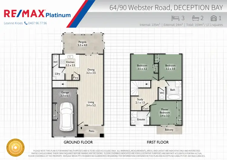 Floorplan of Homely townhouse listing, 64/90 Webster Road, Deception Bay QLD 4508