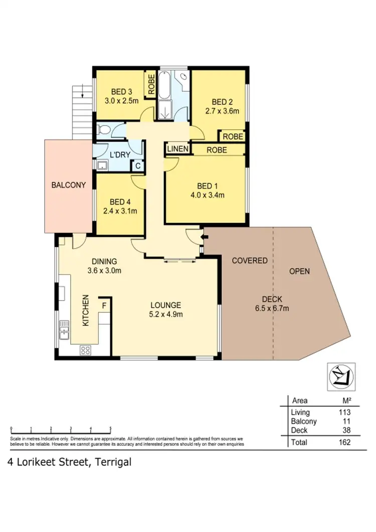 Floorplan of Homely house listing, 4 Lorikeet St, Terrigal NSW 2260