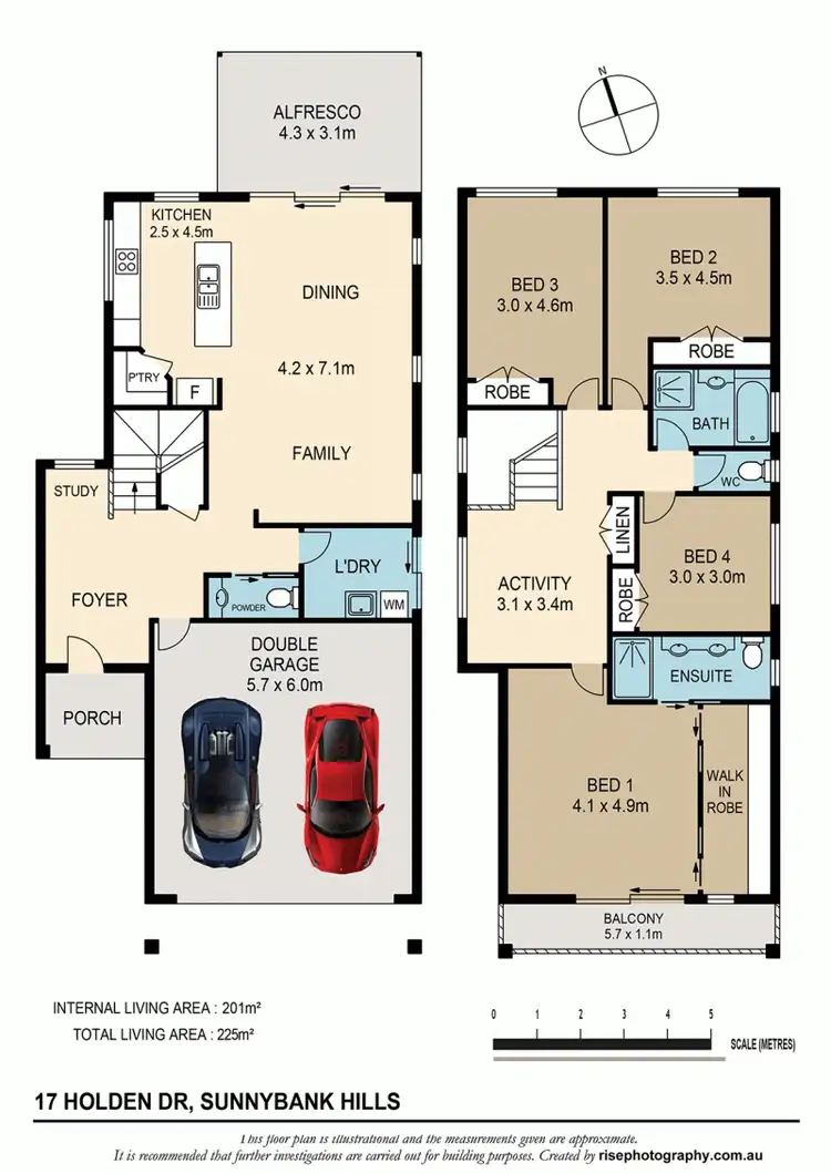 Floorplan of Homely house listing, 17 Holden Drive, Sunnybank Hills QLD 4109