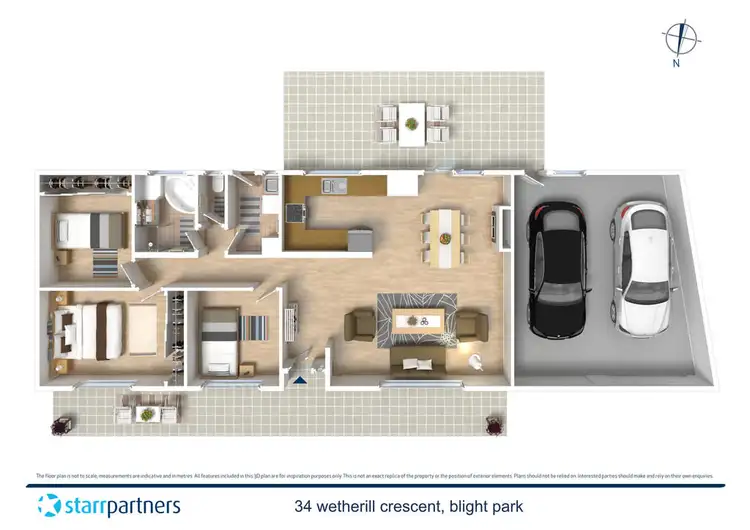 Floorplan of Homely house listing, 34 Wetherill Crescent, Bligh Park NSW 2756