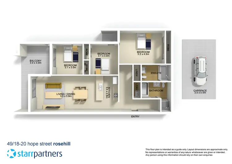 Floorplan of Homely unit listing, 49/18-22A Hope Street, Rosehill NSW 2142