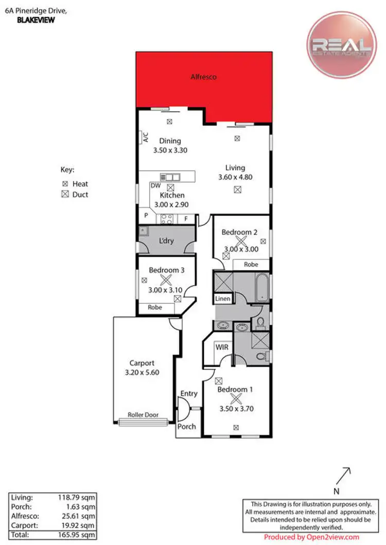 Floorplan of Homely house listing, 6a Pineridge Circuit, Blakeview SA 5114