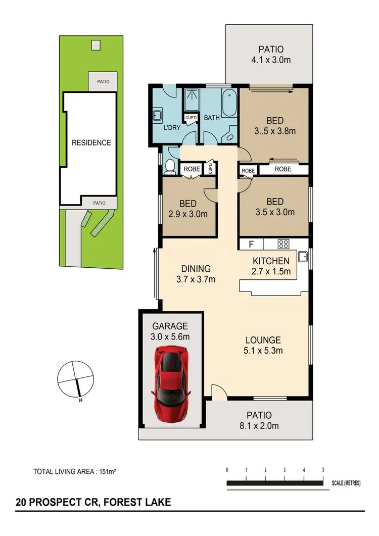 Floorplan of Homely house listing, 20 Prospect Cres, Forest Lake QLD 4078