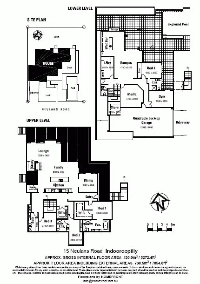 Floorplan of Homely house listing, 15 Neulans Road, Indooroopilly QLD 4068