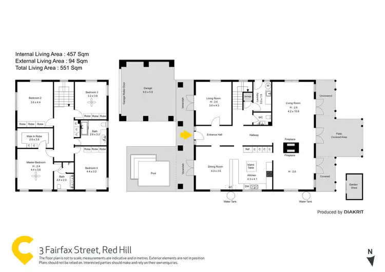Floorplan of Homely house listing, 3 Fairfax Street, Red Hill QLD 4059