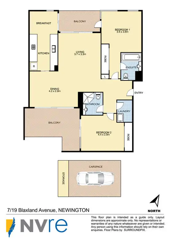 Floorplan of Homely unit listing, 7/19 Blaxland Avenue, Newington NSW 2127
