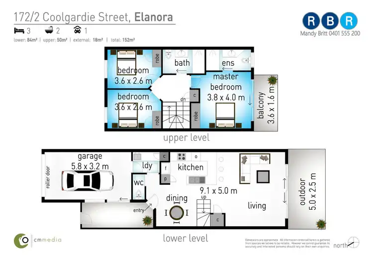 Floorplan of Homely townhouse listing, 172/2-10 Coolgardie Street, Elanora QLD 4221