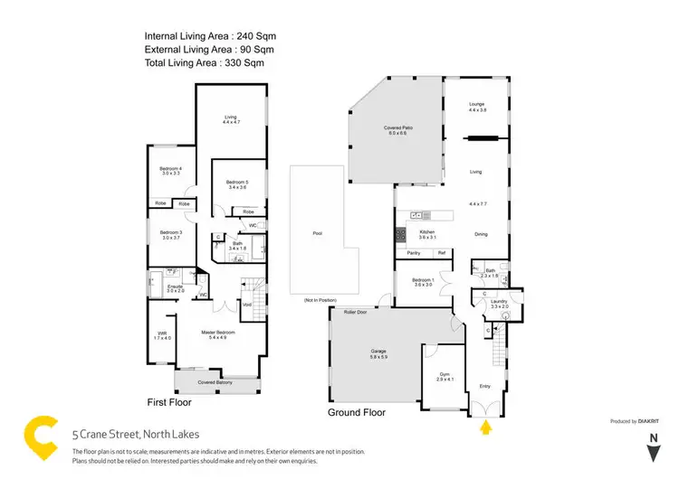 Floorplan of Homely house listing, 5 Crane Street, North Lakes QLD 4509