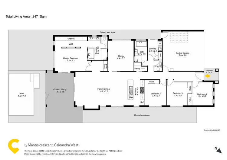 Floorplan of Homely house listing, 15 Mantis Crescent, Caloundra West QLD 4551
