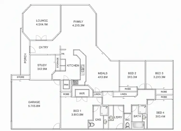Floorplan of Homely house listing, 64 Shoesmith Road, Westbrook QLD 4350