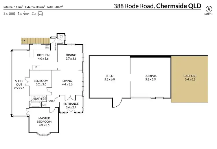 Floorplan of Homely house listing, 388 Rode Road, Chermside QLD 4032