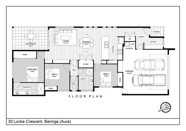 Floorplan of Homely house listing, 30 Locke Crescent, Baringa QLD 4551