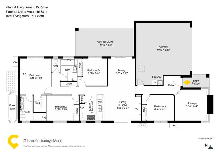 Floorplan of Homely house listing, 21 Toyne Street, Baringa QLD 4551