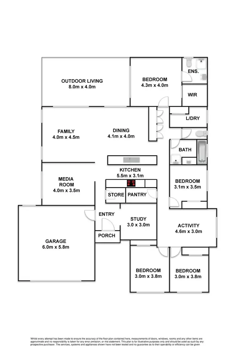 Floorplan of Homely house listing, 26 Locke Crescent, Caloundra West QLD 4551