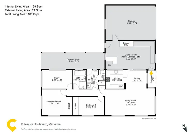 Floorplan of Homely house listing, 21 Jessica Boulevard, Minyama QLD 4575