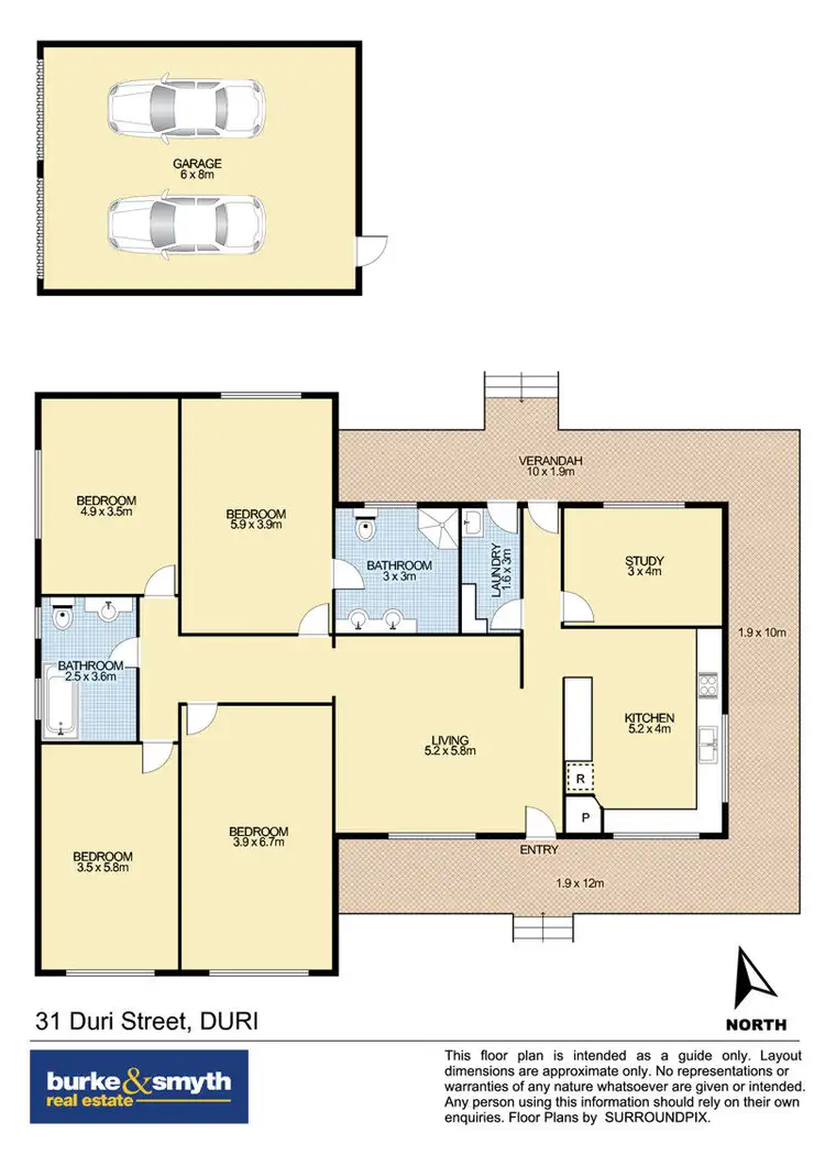 Floorplan of Homely house listing, 31 Duri Street, Duri NSW 2344