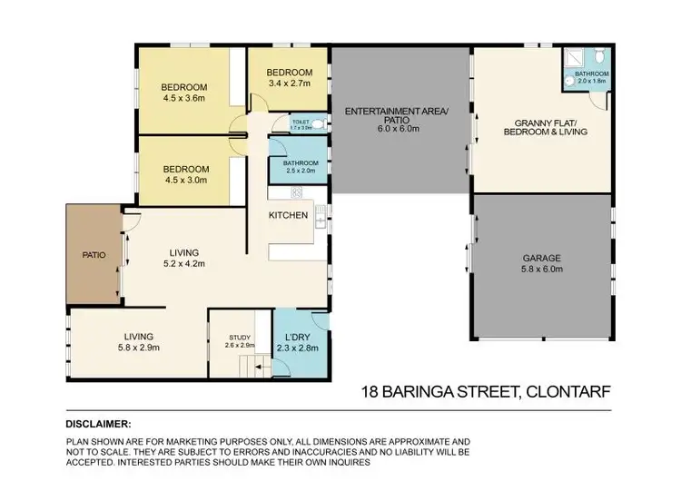 Floorplan of Homely house listing, 18 Baringa St, Clontarf QLD 4019