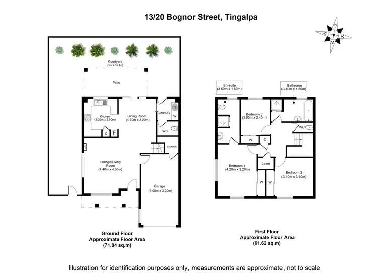 Floorplan of Homely townhouse listing, 13/20 Bognor Street, Tingalpa QLD 4173