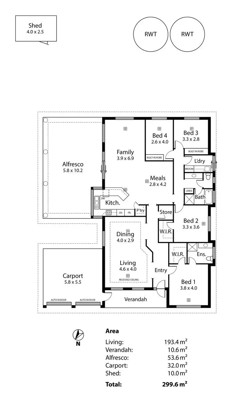 Floorplan of Homely house listing, 14 Fairweather Drive, Strathalbyn SA 5255
