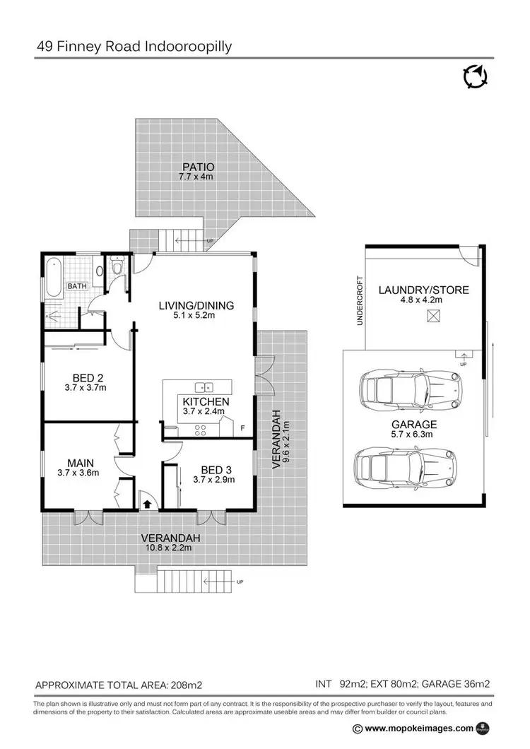Floorplan of Homely house listing, 49 Finney Rd, Indooroopilly QLD 4068