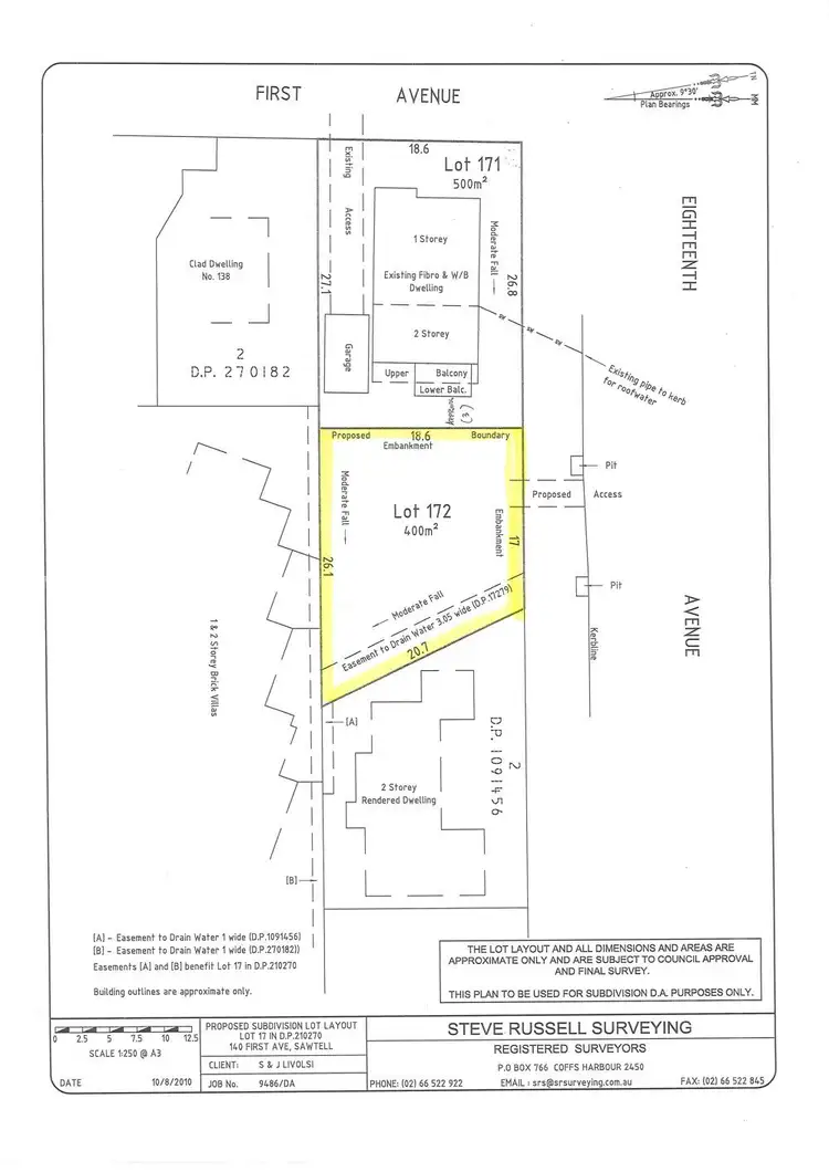 Floorplan of Homely land listing, 13 Eighteenth Avenue, Sawtell NSW 2452