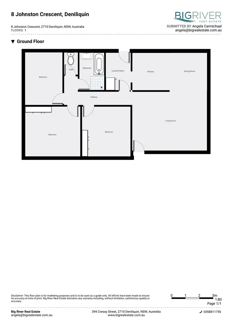 Floorplan of Homely house listing, 8 Johnston Crescent, Deniliquin NSW 2710