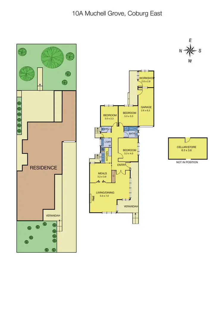 Floorplan of Homely house listing, 10A Muchell Grove, Coburg VIC 3058
