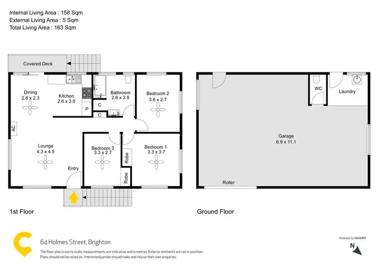 Floorplan of Homely house listing, 64 Holmes Street, Brighton QLD 4017