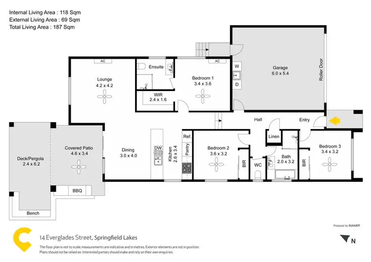Floorplan of Homely house listing, 14 Everglades Street, Springfield Lakes QLD 4300